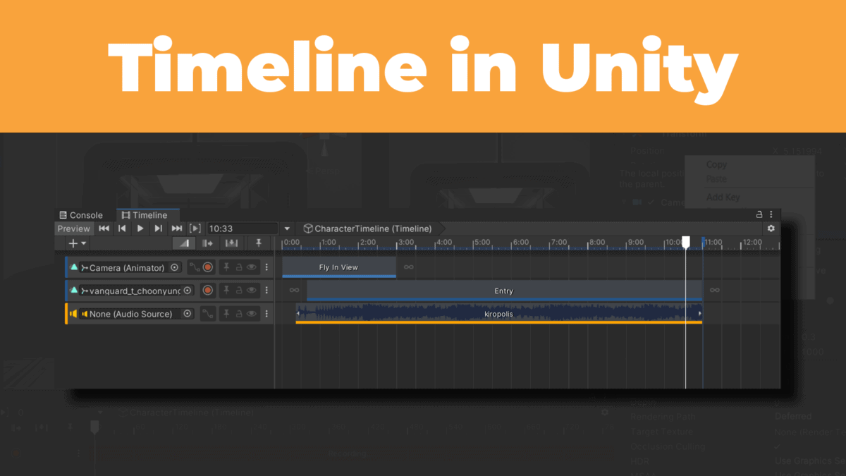 Animationen und Cutscenes mit Timeline in Unity
