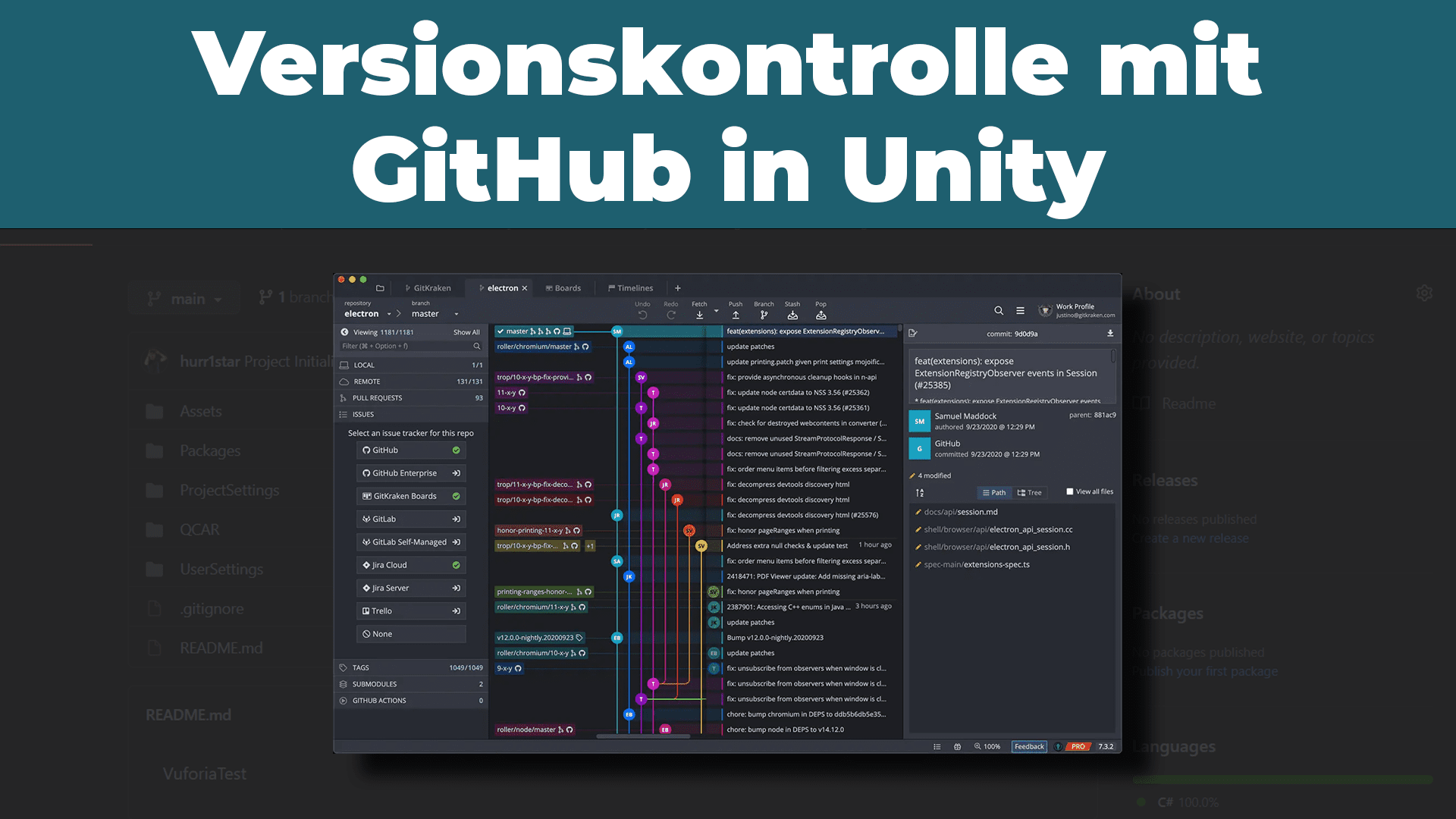 Read more about the article Versionskontrolle mit GitHub in Unity