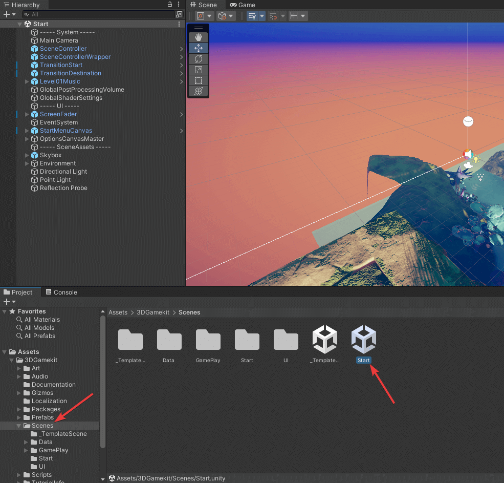 Unity 3D Tutorial - Scene starten